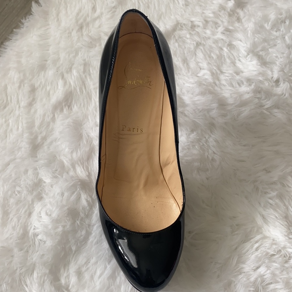 Christian Louboutin Black and Red Pumps - Picture 6 of 10